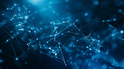 Obraz premium Connecting the dots of data, AI helps us understand big information and make predictions.