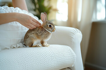 Rabbit with woman’s touch