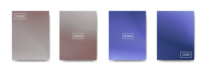 set of abstract background with beautiful gradation color, colorful background for poster flyer banner backdrop.vertical banner.cool fluid background vector illustration