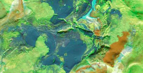 Funky Geometric Fantasia Brimming with Vibrant Colors and Abstract Patterns, Creating a Captivating Visual Journey