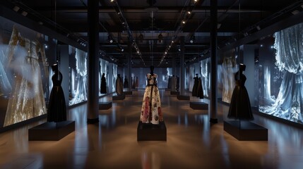 digital fashion showroom where designers showcase their collections via high-resolution 3D projections to global buyers