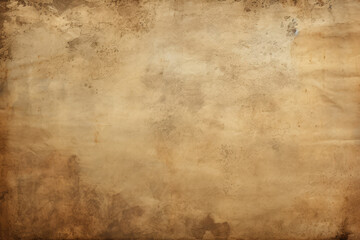 Obraz premium Processed collage of ancient scroll sheet of brown aged paper texture. Background for banner
