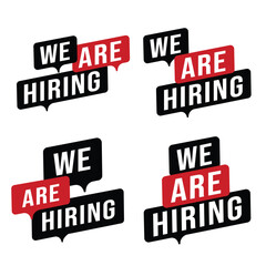 We are hiring banners collection