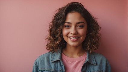 Fototapeta premium Studio photoshoot of a young Hispanic model