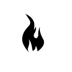 fire silhouette icon