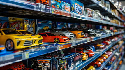 Fototapeta premium Shop for a wide range of toys online easily! Find everything from cars to animals, all in one place. 