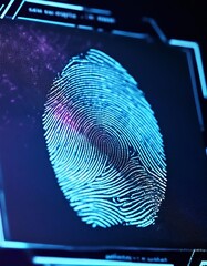 Fingerprint Technology - Scanning of Biometric Data - Hardware Identifying and Measuring Finger - Digital Personal Data - Development in Technology - Data Protection Personal Information - Privacy