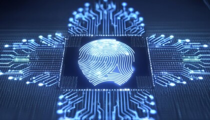 Fingerprint Technology - Scanning of Biometric Data - Hardware Identifying and Measuring Finger - Digital Personal Data - Development in Technology - Data Protection Personal Information - Privacy