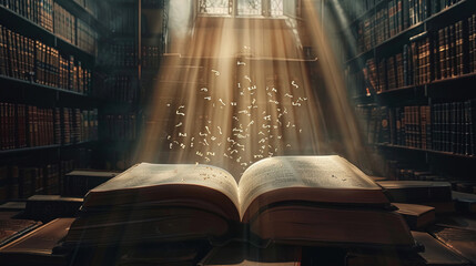 Obraz premium World book day. An open book background. International literacy day. Reading book. Back to school concept. Happy Book Day. Student day. Education and science. Literacy, books, paper. Copy space area