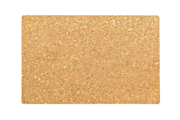 Empty cork board banner on transparent background Generative Ai