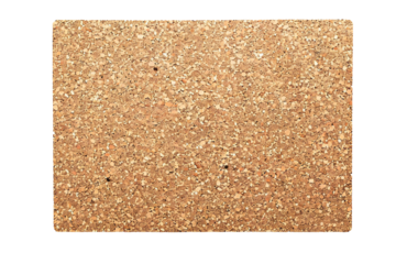 Empty cork board banner on transparent background Generative Ai