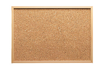 Empty cork board banner on transparent background Generative Ai