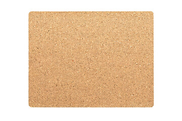 Empty cork board banner on transparent background Generative Ai