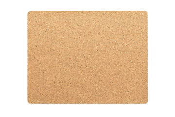 Empty cork board banner on transparent background Generative Ai