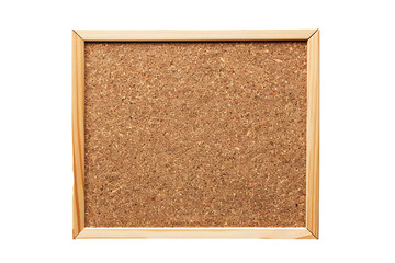 Empty cork board banner on transparent background Generative Ai