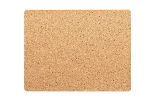 Empty cork board banner on transparent background Generative Ai