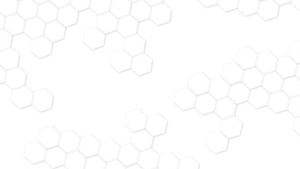 Abstract geometric background. Hexagonal technology vector abstract background. Hexagon in technology futuristic modern background vector illustration. White honeycomb texture grid.