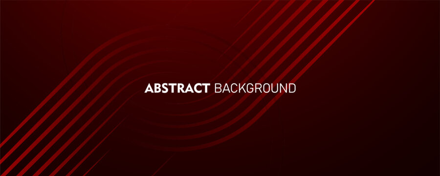Abstrack red background. dark red abstrack geometric line background. Modern shiny red circle line pattern. Futuristic technology concept. red gradient vector, banner, brochure, poster, banner