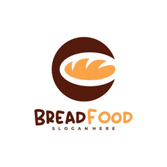 Bread with C logo vector template, Creative Bread logo design concepts
