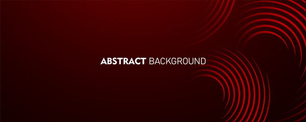 Abstrack red background. dark red abstrack geometric line background. Modern shiny red circle line pattern. Futuristic technology concept. red gradient vector, banner, brochure, poster, banner