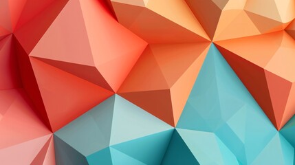 Fototapeta premium Abstract geometry in triangle shapes forms a background. Futuristic design presents a graphic pattern.