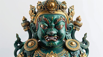 Obraz premium Green Deity Statue