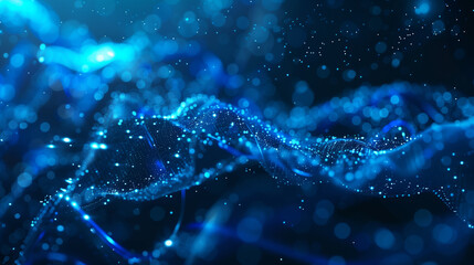 Fototapeta premium A blue background with a lot of dots and lines