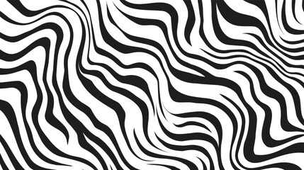 Zebra Tiger Black White Stripes Pattern Background