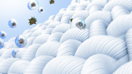 3D visualization helps remove dirt embedded in fabric fibers._EP4