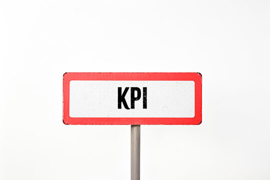 Red Road Sign with KPI