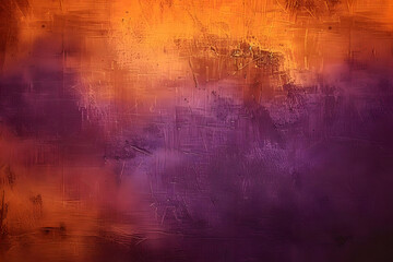 Obraz premium Dark orange, brown, and purple abstract texture with gradient. Cherry gold vintage elegant background with space for design, suitable for Halloween, Thanksgiving, and autumn themes