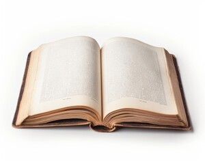 Fototapeta premium spell book on solid white background, single object