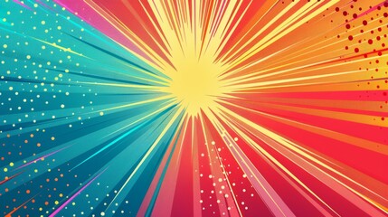Comic Abstract Background: Vibrant and Dynamic Visuals. Comic abstract background template.
