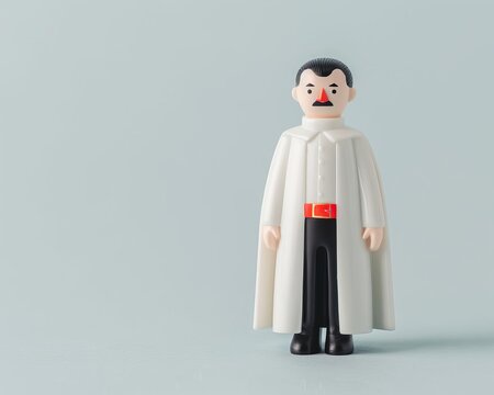 vampire figure on solid white background, single object