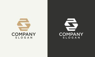 abstract monogram letter S initials with green gradient color logo vector design