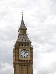 zoom and close up big ben clock tower , london ,UK