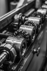 Naklejka premium Machine with gears