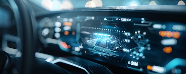 Innovative lighting on a digital dashboard with a soft background, emphasizing brand loyalty and recognition in a unique way