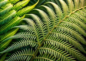 Delicate fern fronds inspire intricate patterns on a futuristic, sustainable material, blending organic curves with cutting-edge technology in a harmonious, nature-emulating design.
