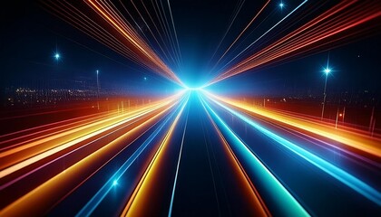 Fototapeta premium Data connection speed lines technology abstract background
