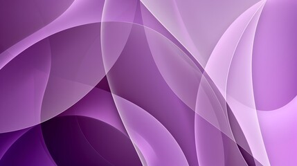 Ethereal design with flowing wavy shapes on a purple background