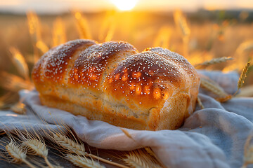 A loaf of bread in the sun.