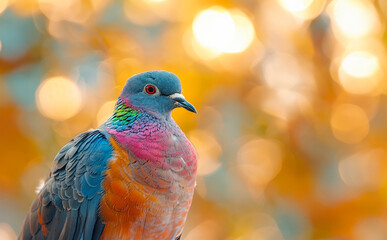 Beautiful feathered bird