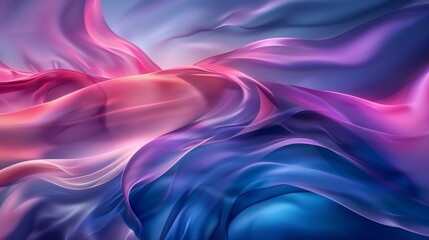 Obraz premium Dark blue and pink background with abstract waves and curves, soft light, gradient color