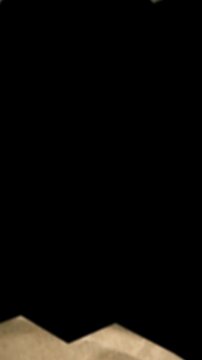 Paper snippets move to the side, zoom stop-motion transition with luma matte, vertical