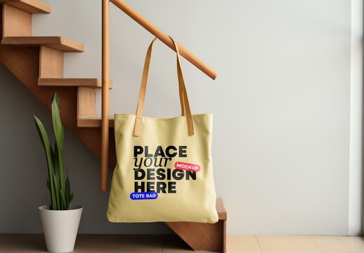 Tote Bag Mockup Generated with AI