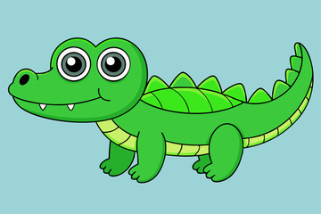 Fototapeta premium Dynamic Crocodile Vector Graphics for Professional Design Projects – Ideal for Logos, Illustrations, and High-Quality Branding