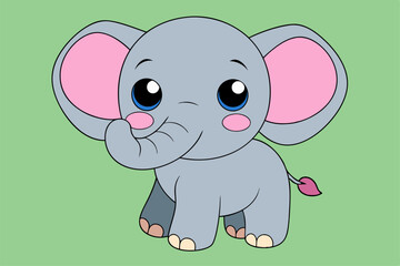 Fototapeta premium Elegant Elephant Vector Art for Graphic Design – Perfect for Logos, Illustrations, and Creative Branding Projects