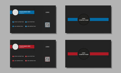 Elegant luxury business card design template, visiting card layout