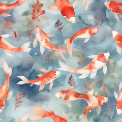 Fish-shaped tile pattern